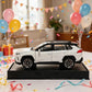 ERBADIHAGO Model Car 1/32 Toy Car Alloy Diecast Collectible Model with Light and Sound Toy Vehicle for Boys Kids Toddler Gift White Car