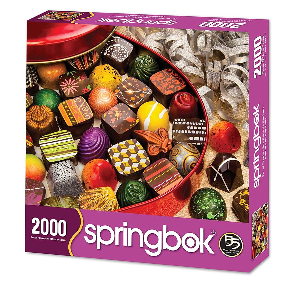 Springbok's 2000 Piece Jigsaw Puzzle Tin of Treats - Made in USA