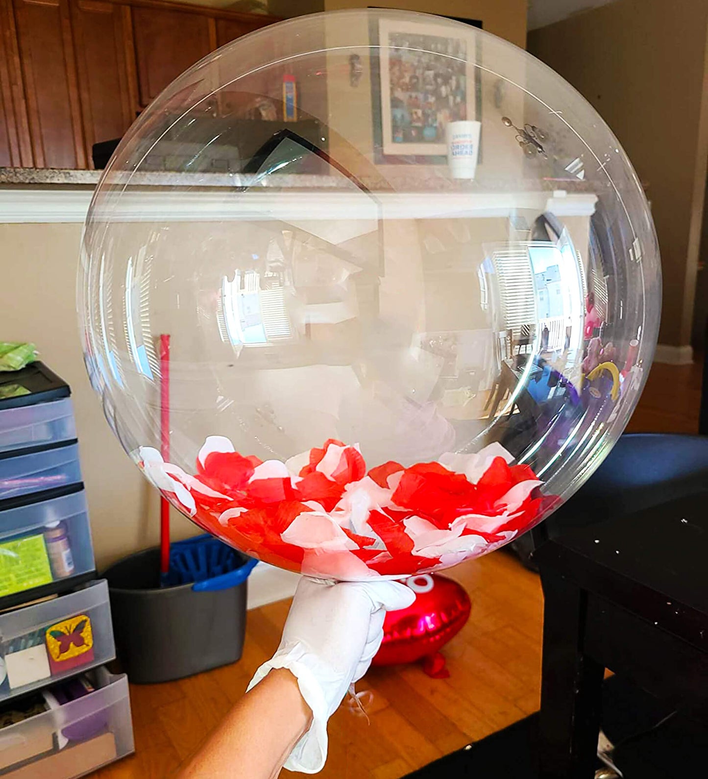 20 Inch Bobo Balloons, 10 Pcs Clear Bobo Balloon, Large Bubble Balloons