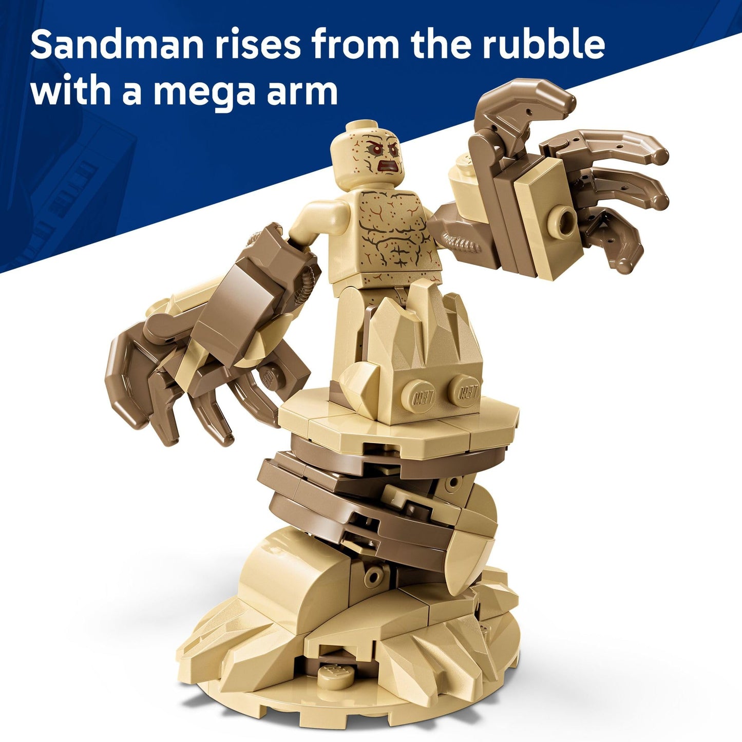 LEGO Marvel Epic Battle: Spider-Man vs. Sandman Building Toy for Boys & Girls - Super Hero Playset W/Venom, Sandman, & Spider-Man Minifigures - Gift
