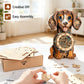 3D Wooden Puzzles for Adults, Dachshund Clock with Pendulum Model Kit, 3D Puzzles for Adults Room Home Decor DIY Wall Clock Kit, Holiday Birthday
