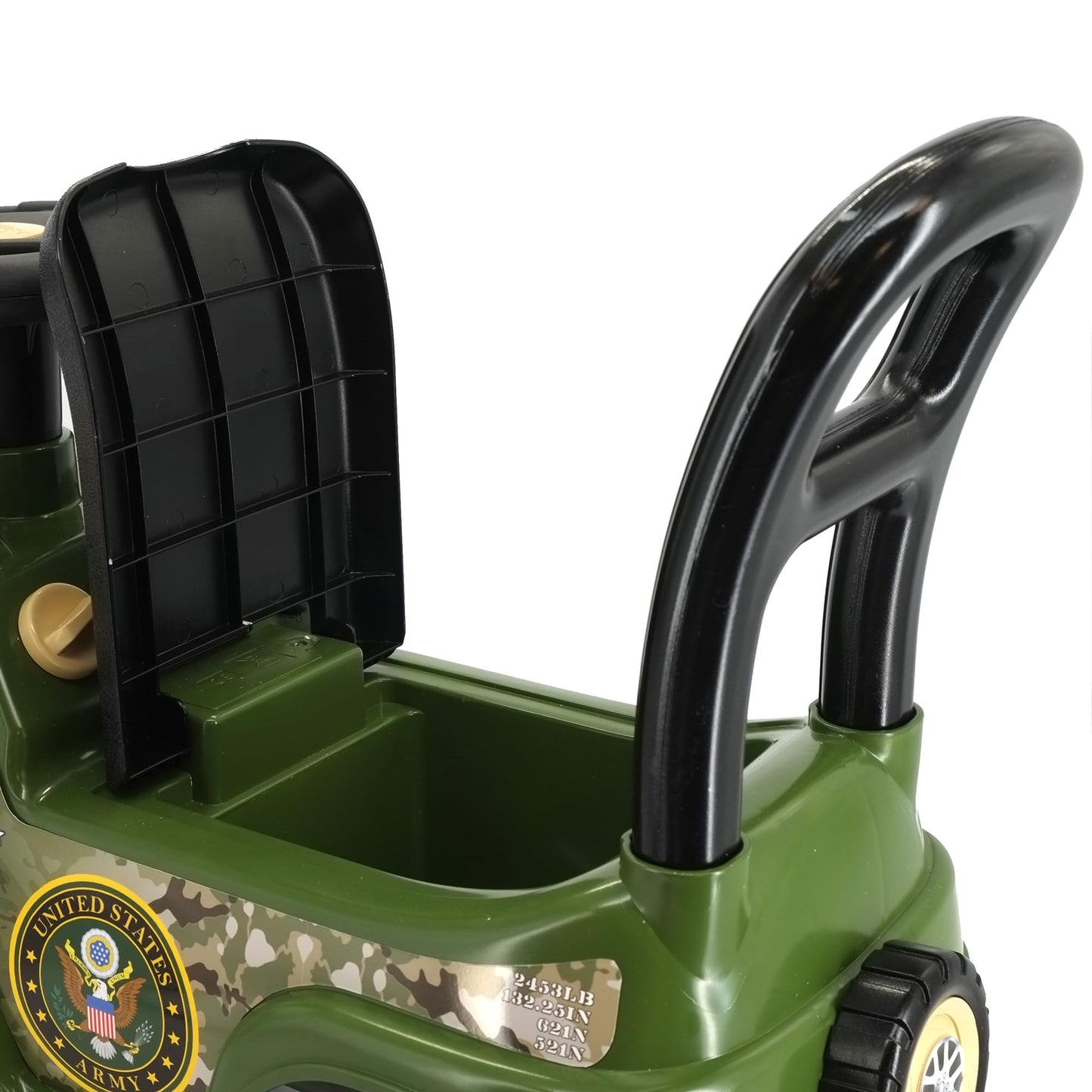 Kiddieland Lights & Sounds Military Activity Truck Ride-On Toddler Vehicle
