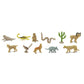 Safari Ltd. Desert TOOB - Figurines of Horned Lizard, Cactus, Road Runner, Scorpion, Rattlesnake, Coyote, Bobcat, Armadillo, Mountain Lion