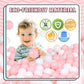 TRENDBOX 100 Pcs Colorful Ball Pit Balls Ocean Balls for Babies Kids Children Soft Ball Birthday Parties Events Playground Games Pool - Pink, White