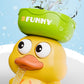 iPlay, iLearn Bath Toy for Toddlers 1-3, Baby Waterfall Duck Bathtub Toy W/ Suction Cup, Kid Bath Tub Shower Playset, Infant Bathtime Fun Birthday