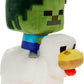 Mattel Minecraft Plush Zombie Chicken Jockey Toy, Collectible Stuffed Animal, 8-inch Soft Doll Inspired by Video Game Character