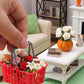 10PCS Mini Shopping Cart,Mini Shopping Baskets with Handles,Mini Target Shopping Basket,Plastic Red Shopping Baskets for Dollhouse Decoration Sundries