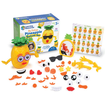 Learning Resources Big Feelings Pineapple Deluxe Set - Fine Motor Toys, Social Emotional Skills Regulation Tools for Kids, Gifts for Boys and Girls,