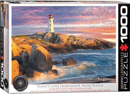 Eurographics, Peggy's Cove Lighthouse, Nova Scotia, 1000-Piece Jigsaw Puzzle