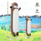 Sprinqdawin Large Otter Stuffed Animal,33.5” Long Otter Plush,Cute Plushies Animal Body Pillow,Kawaii Big Plush Toys Animals Gifts,Animals Sleeping