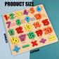 Wooden Number Puzzle for Young Children, 1-20 Digit Operation Symbol Puzzle