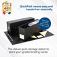 BCW QuickFold Card Boxes for Graded Cards - Black | Magnetic Closure Card Storage Box | Holds 50 Slabs for Graded Cards Each | Compatible with PSA