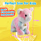 Colorful Plush Robot Cat Stuffed Animal Interactive Cat Robot Toy, Robotic Cat Barking Meow Kitten Touch Control, Animated Kitty Cat Pet, Robot Kitty