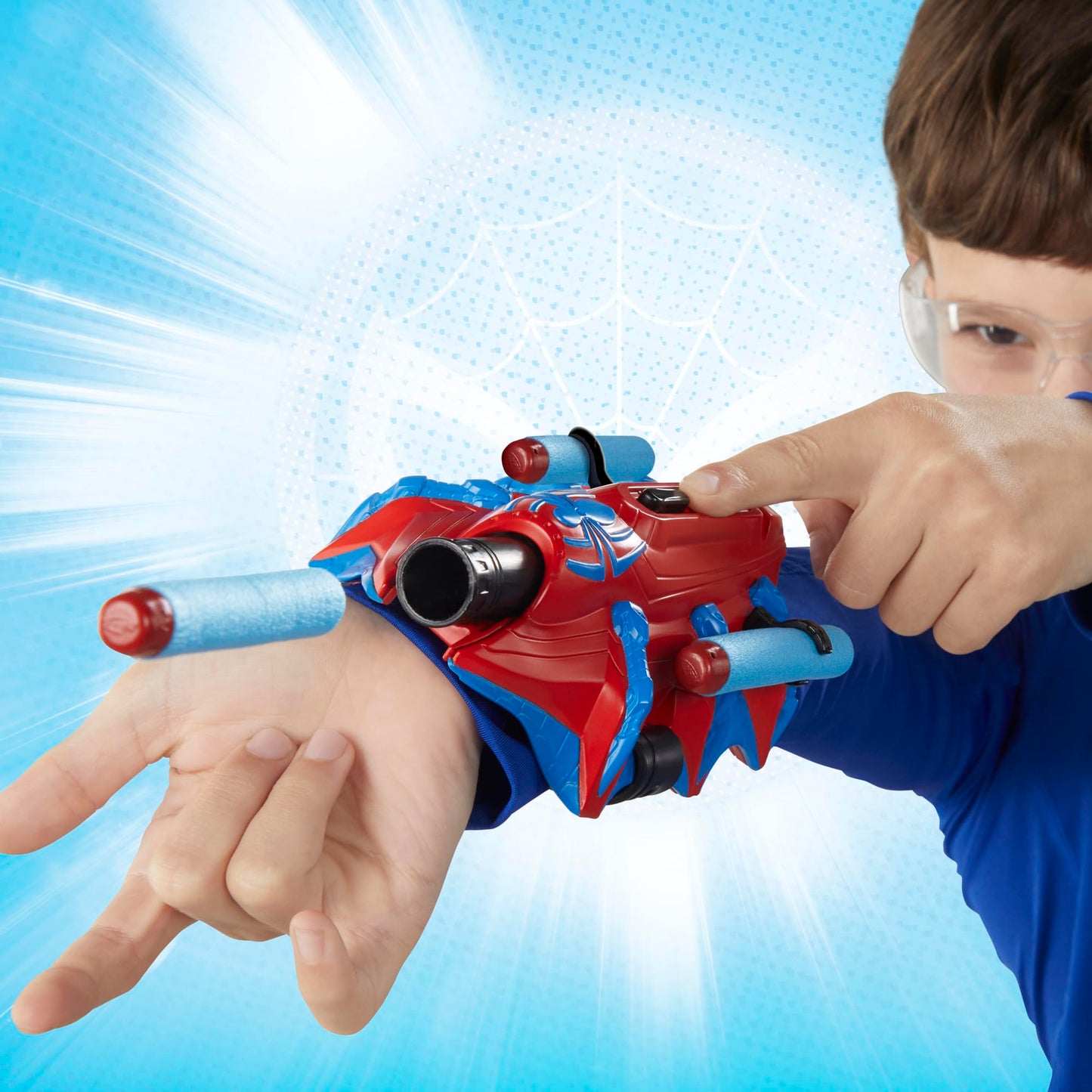 Marvel NERF Spider-Man Thwip-Tech Blaster, Includes 3 Darts, Web Shooter, Role Play Toy for Kids 5 and Up