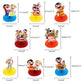 Beto y Bely Party Decorations Honeycomb Centerpiece, 8 Pieces Music Beto y Bely 3D Double Side Cake Toppers Table Centerpieces, Music Beto y Bely