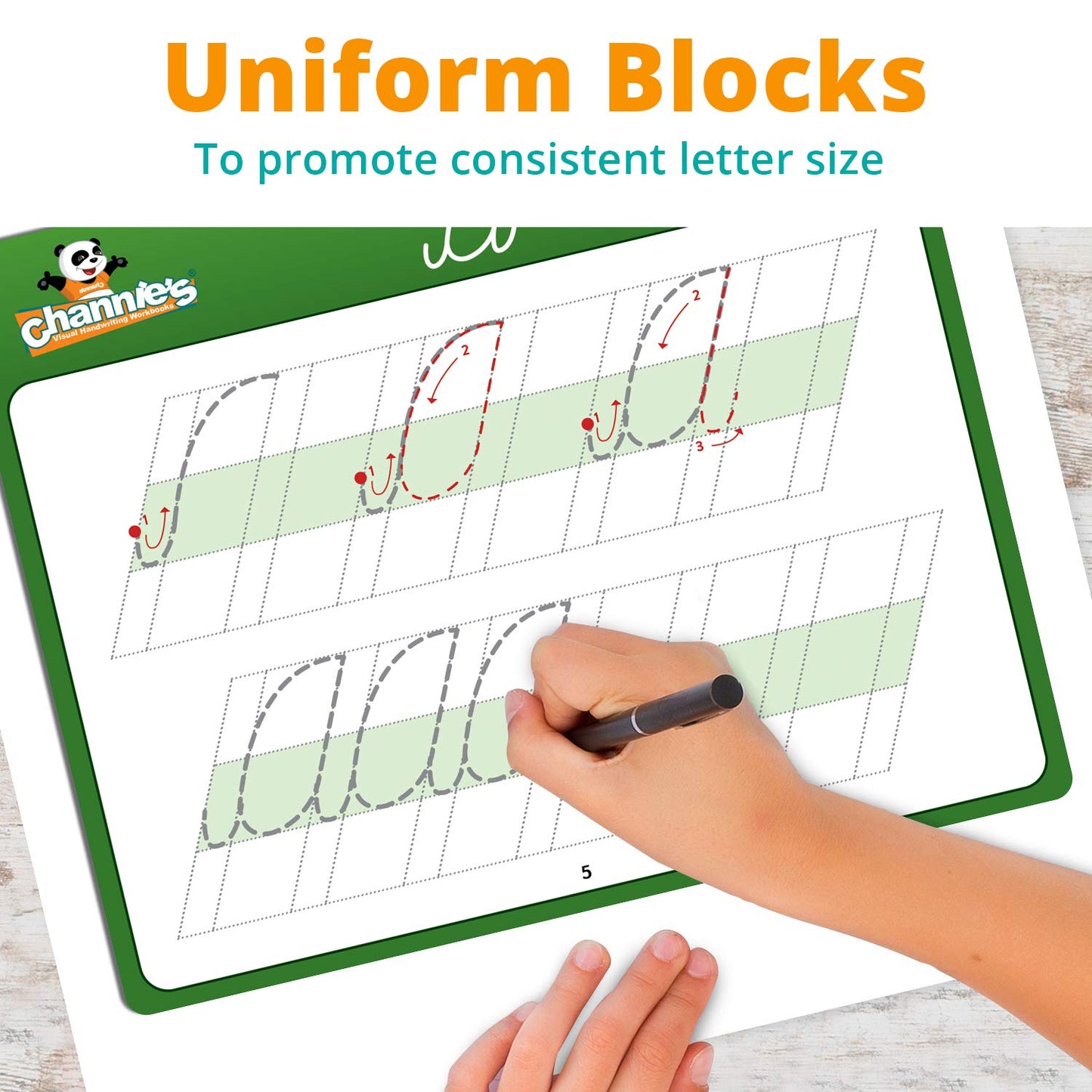 Channie’s Visual Cursive Flashcards, 43 Dry-Erase Cursive Handwriting Flash Cards, Daily Uppercase & Lowercase Cursive Letter Tracing Practice