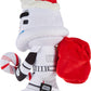Mattel Star Wars Stormtrooper Plush Doll & Ornament, 10-inch Soft Toy with Santa Cap, Candy Cane & Sack that Stores the Holiday Decoration