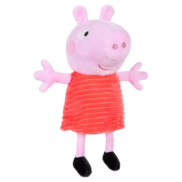 Kids Preferred Peppa Pig 12" Plush, Babies 0 Months and Up, Super Soft, Beans in Bum, Embroidered Details, Ideal for Baby Shower and Expecting Parents