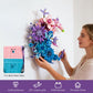 Moon Eternal Flower Decoration Building Set for Adults, 977 Pcs Micro-Particle Crescent-Shaped Artificial Flowers Building Blocks with Built-in