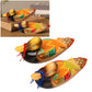 Fnskatzici 2Pcs Wooden Mandarin Duck Statues - Hand Painted Feng Shui Decor for Love & Fidelity - 8.7 Inch Large Asian Art Figurines - Great Wedding &