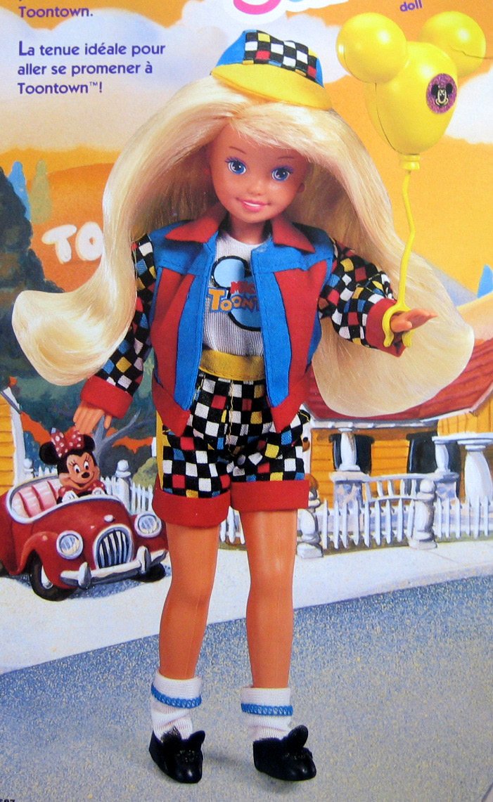Disney Barbie STACIE Mickey's Toontown Doll Exclusive (1993)