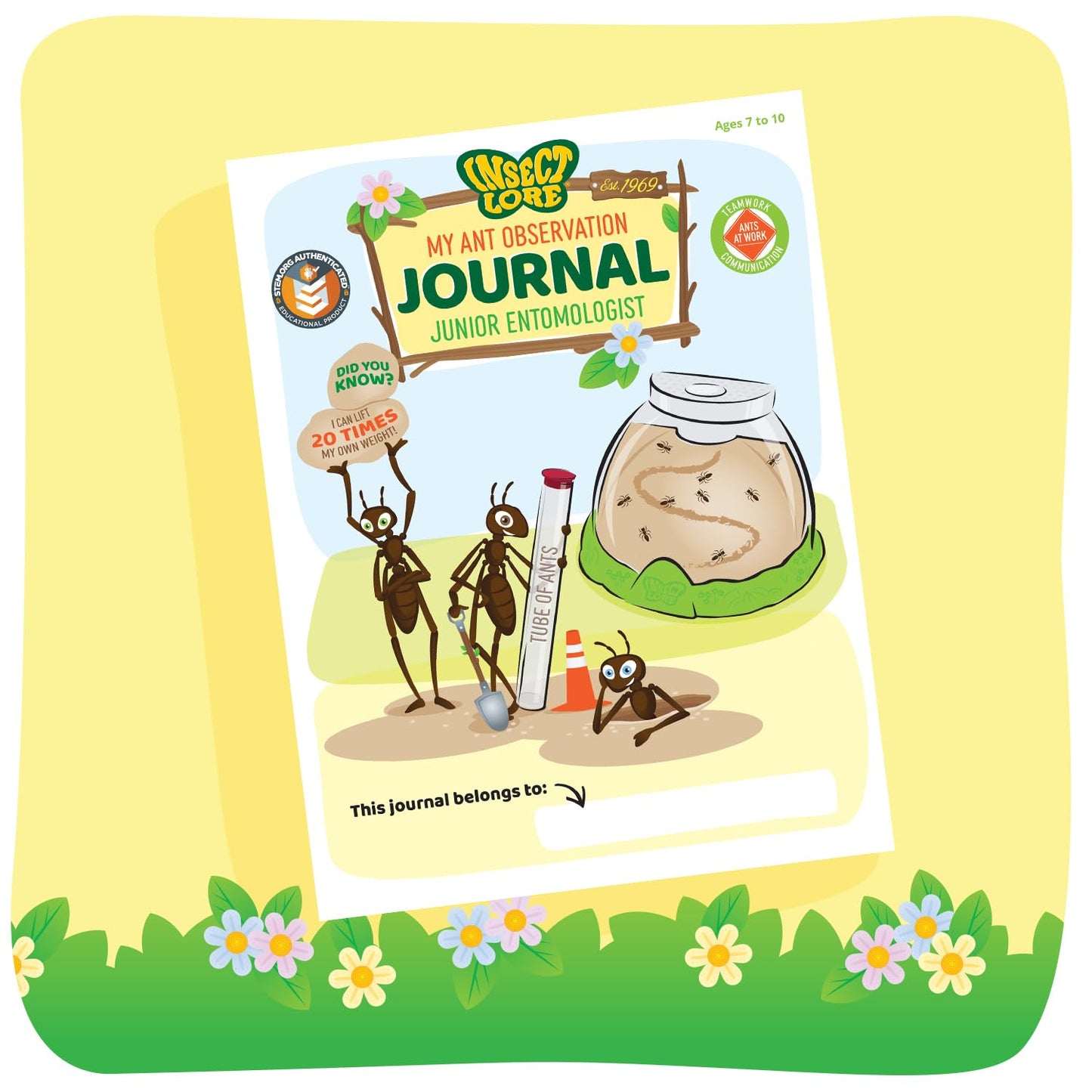 Insect Lore Ant Hill - Ant Habitat with Voucher to Redeem Live Western Harvester Ants - STEM Learning and Education Project for Classrooms or