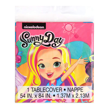 PARTY Sunny Day Rectangular Plastic Table Cover - 54" x 84", 1 Pc