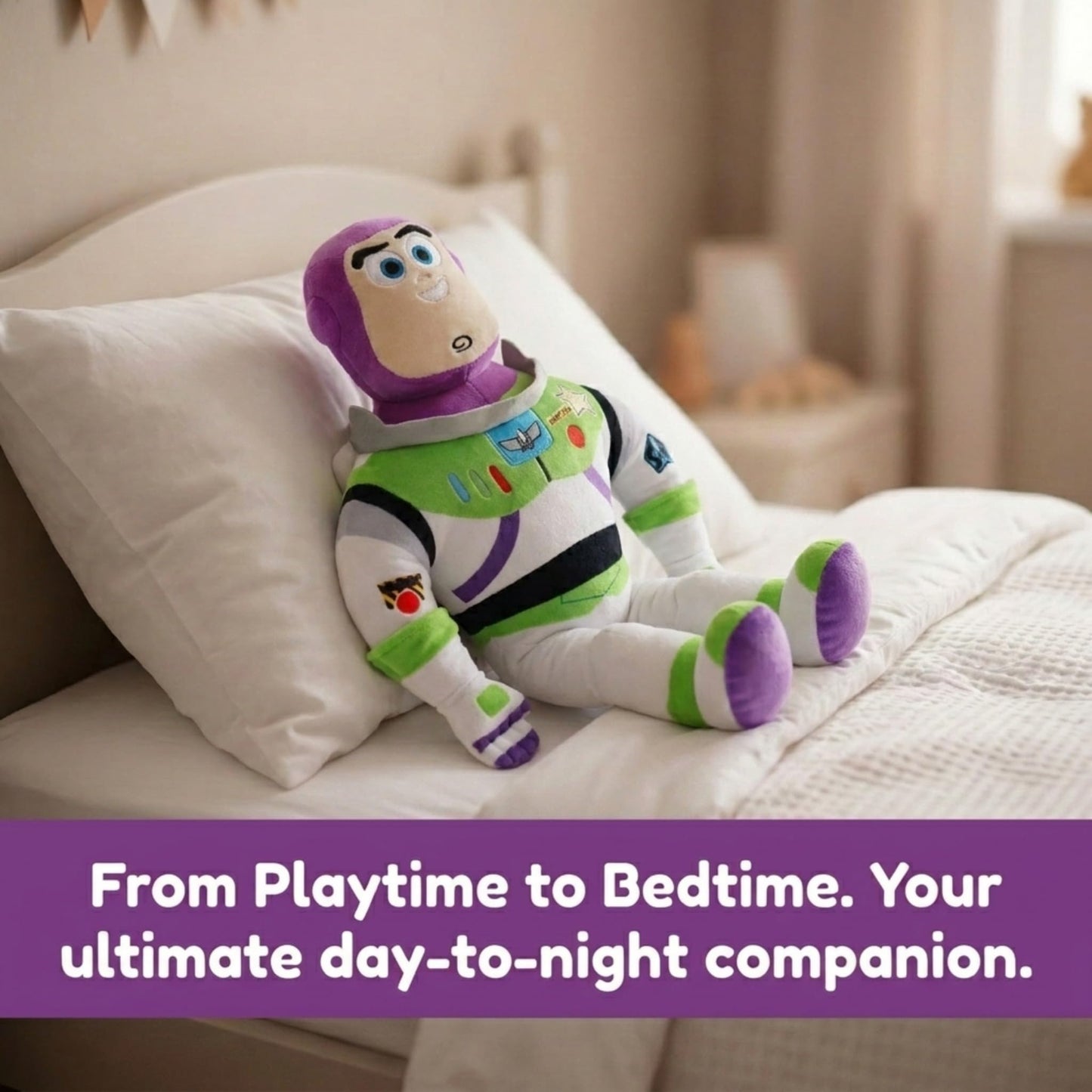 Jay Franco Kids Toy Story Plush Pillow Buddy - Large Ultra-Soft Stuffed Plushie & Cozy Pillow, Official Licensed Product, 22 Inches, Multi - Toy Story