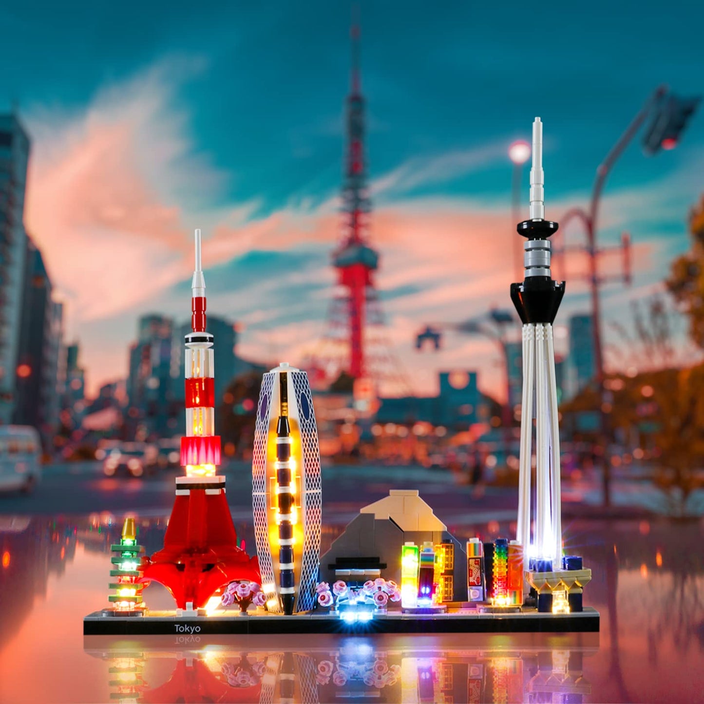 LIGHTAILING Light Set for (Architecture Tokyo) Building Blocks Model - Led Light kit Compatible with Lego 21051(NOT Included The Model)