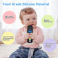 MISSLILI Teething Toy for Babies 3-6-12 Months, Silicone Baby Rattles Teether, Teething Relief Infant Toddles TV Remote Control Teether for 0-24