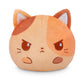 TeeTurtle Reversible Latte Cat Scented Plushie - 4-Inch Two-Sided Flip Plush Toy with Embroidered Details - Cute Mini Collectible Plush for Kids