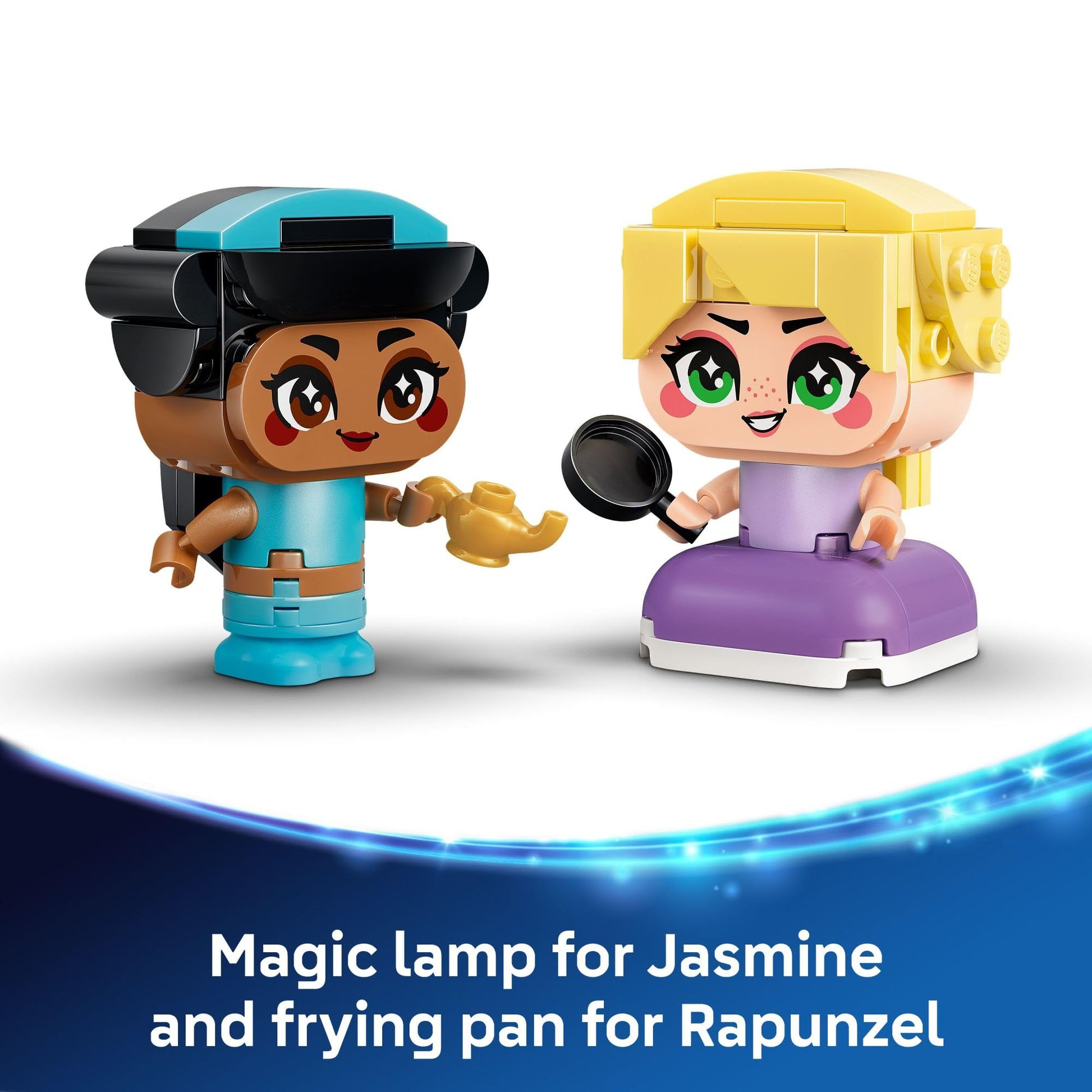 LEGO Disney Princess Mini Jasmine & Rapunzel Building Toy - Princess Toys for Girls & Boys, Ages 5+ - Disney Gifts for Kids - 43303