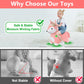 Bouncy Pals Toddler Fox Hopper Toy Girl Gift, Outdoor Ride on Bounce Animal