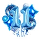 Balloons, 12 pcs Foil Balloons 11 Year Old for 11th Birthday Party Supplies Decoration? Confetti Balloon Party Balloons Birthday Party Supplies 11
