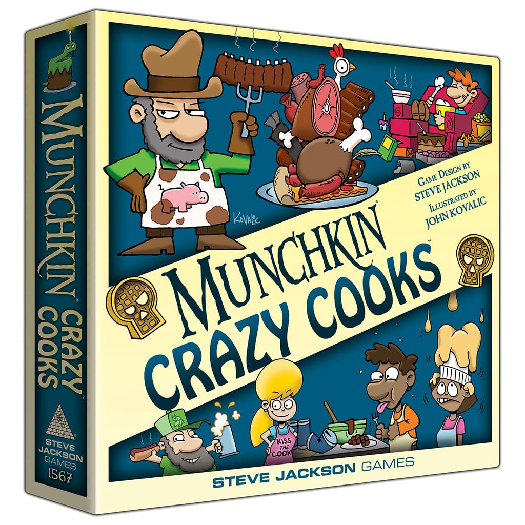 Munchkin Crazy Cooks Board Game | Family Card and Board Game | Adult, Kids, & Family Game | Fantasy Adventure | Fantasy RPG | Ages 10+ | 3-6 Players |