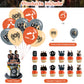 karg Super and Natural Birthday Party Decorations Pack - Includes Banner, Cake Topper, 12 Cupcake Toppers, 18 Balloons - Brown, Multicolor, Cartoon