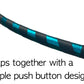 SpinMajik Beginner Exercise Hula Hoop for Fitness and Fun Made for Adults Weighted at 1 Pound (Choose Your Size and Tape Job) (Teal Prismatic, 44)