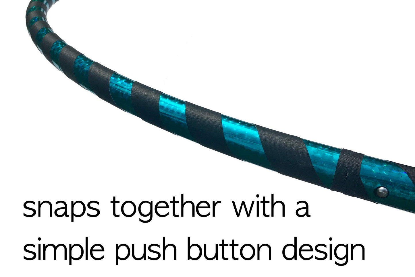 SpinMajik Beginner Exercise Hula Hoop for Fitness and Fun Made for Adults Weighted at 1 Pound (Choose Your Size and Tape Job) (Teal Prismatic, 44)