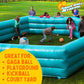 SCS Direct Playground Balls, 8.5 in Rubber Gaga Balls with Air Pump, 2 Pack