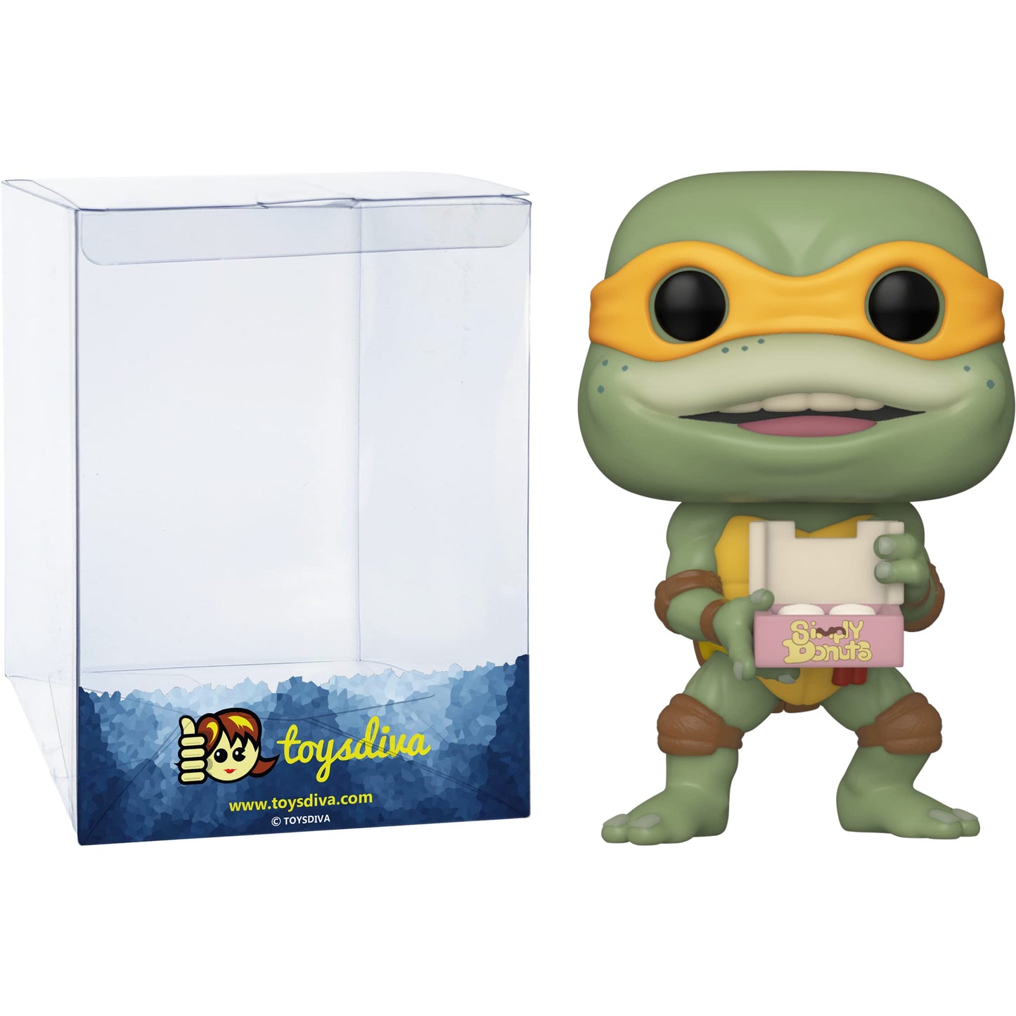 Funko M i c h e l a n g e l o : P o p ! Movies Vinyl Figurine Bundle with 1 Compatible 'ToysDiva' Graphic Protector (1136-56162 - B)