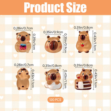 Wewounyl 120 Pcs Mini Animal Figurine for Making Miniaturemoss Landscape Decorations and Crafts, Resin Mini Animals Figures for Dollhouse Micro