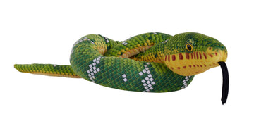 Wild Republic Snakesss Eco Emerald Tree Boa Stuffed Animal - 54"