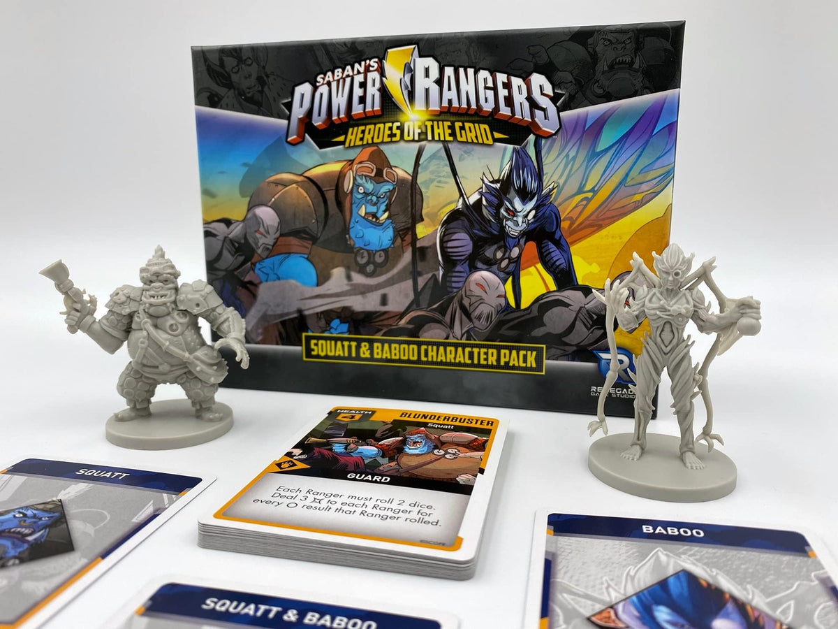 Renegade Game Studios Power Rangers Heroes of the Grid Squatt & Baboo