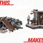 McFarlane Toys The Walking Dead TV Boiler Room 176 Piece Building Set