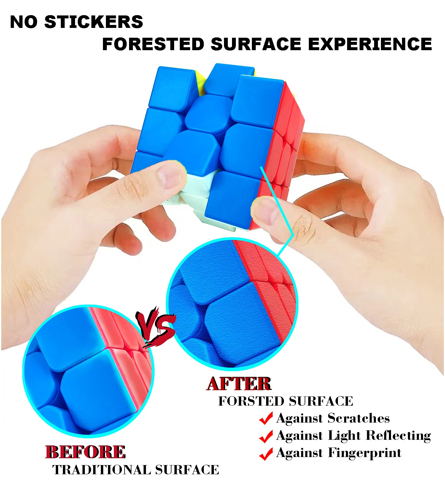24 Pack Speed Cube 3x3 Set, Stickerless Cube 3X3, Party Favors for All Age, Puzzle Game Toys, Classroom prizes, School Rewards