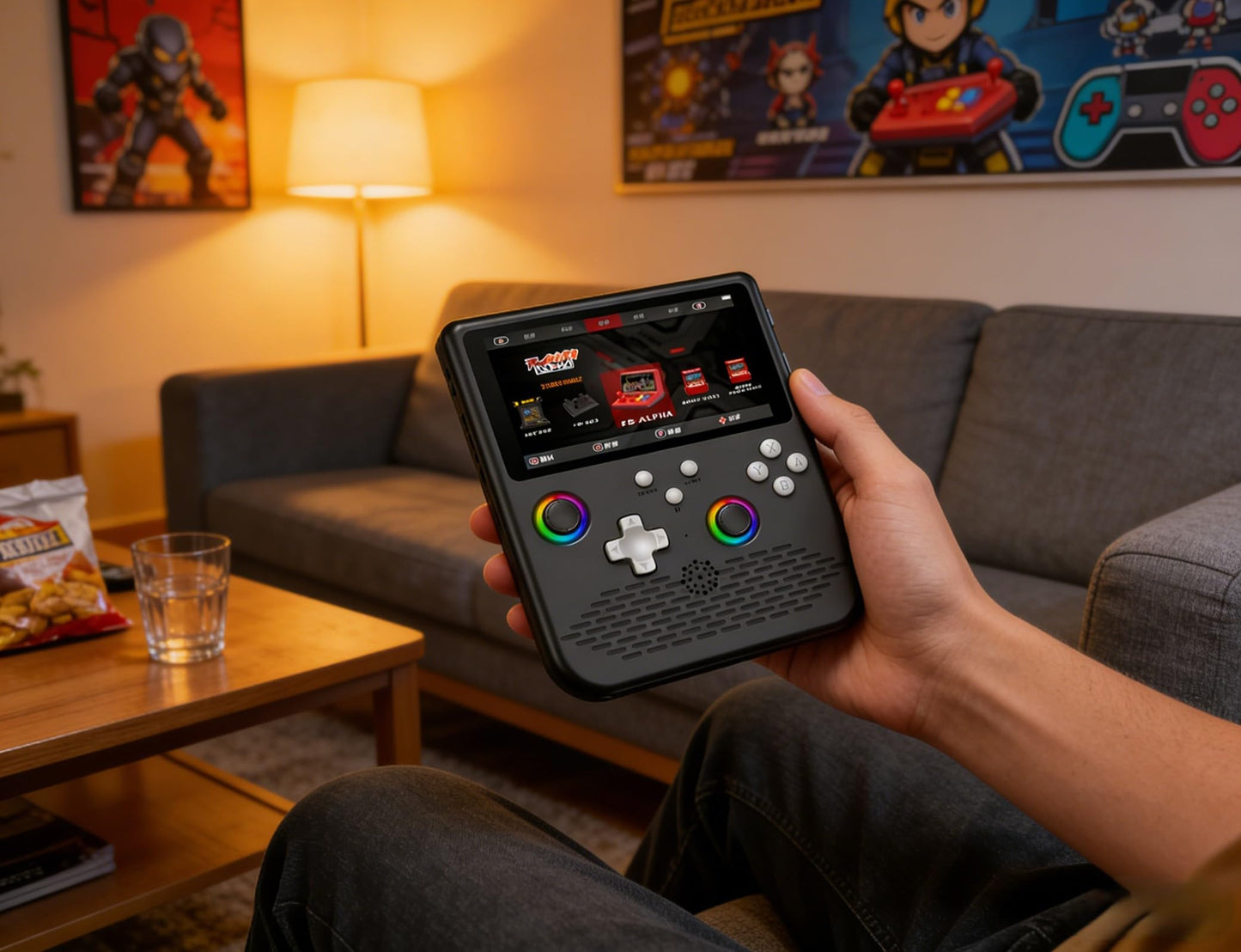 Retro Handheld Games Console, Retro Gaming Console with 5.0 inch IPS HD Screen, Video Game Console, 64GB, Portable Gaming Player for Travel, Gift for