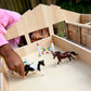 Breyer Horses Breyer Farms Deluxe Arena Stable | 24 Piece Playset | 2 Stablemates Horses Included | 24.25" L x 22" W x 10.5" H | 1:32 Scale | Model