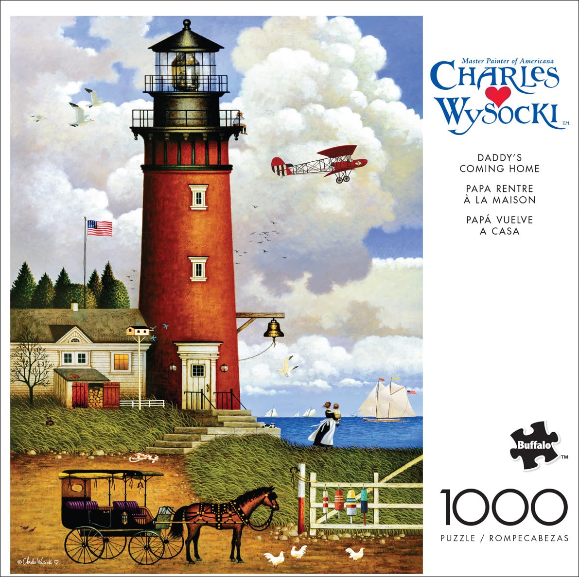Buffalo Games - Charles Wysocki Daddy's Coming Home - 1000 Piece Puzzle