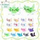 CozyWhimsy Luminous Mini Resin Axolotl 17 Glow Tiny Little Resin Axolotl hides Plastic Animals Digital Garden Miniature Landscape Aquarium Potting DIY