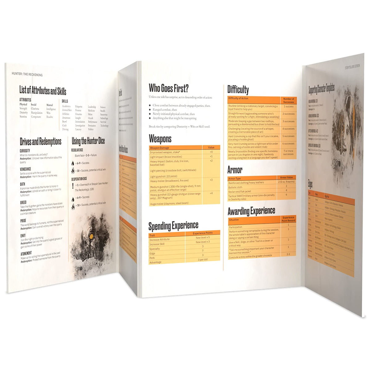 Renegade Game Studios Hunter: The Reckoning 5th Edition Storyteller Screen